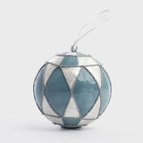 Diamond Hand Painted Capiz Bauble Blue - Pure Apotheca