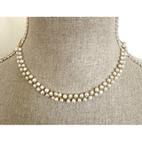 Caudelie Double Row Pearl Gold Necklace