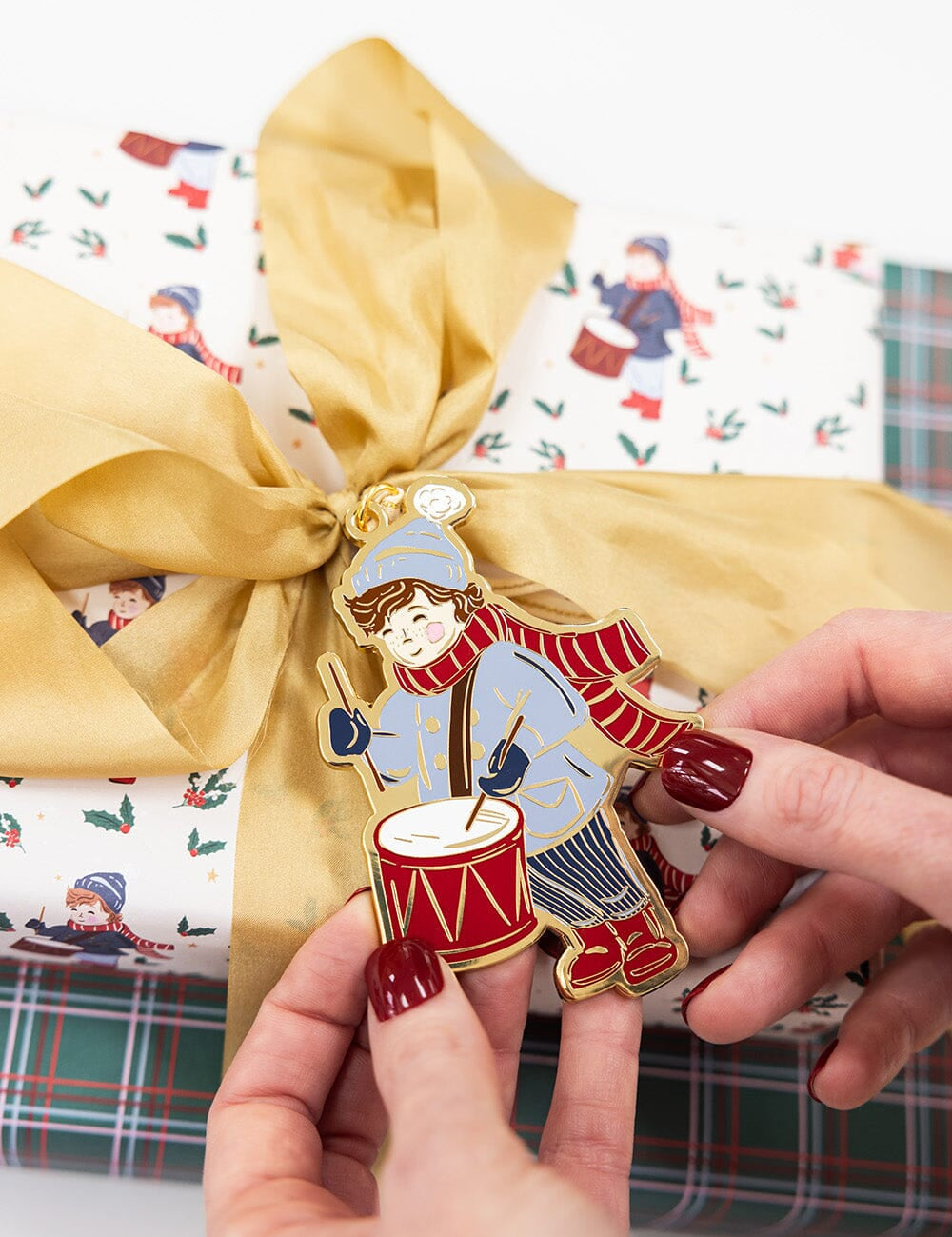 Drummer Boy Enamel Ornament - Pure Apotheca