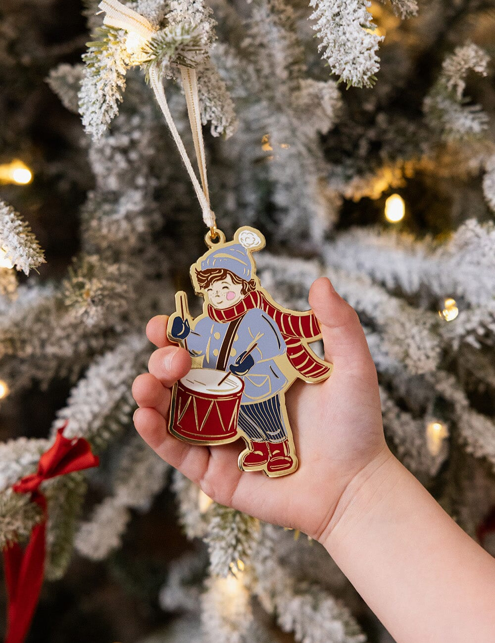 Drummer Boy Enamel Ornament - Pure Apotheca
