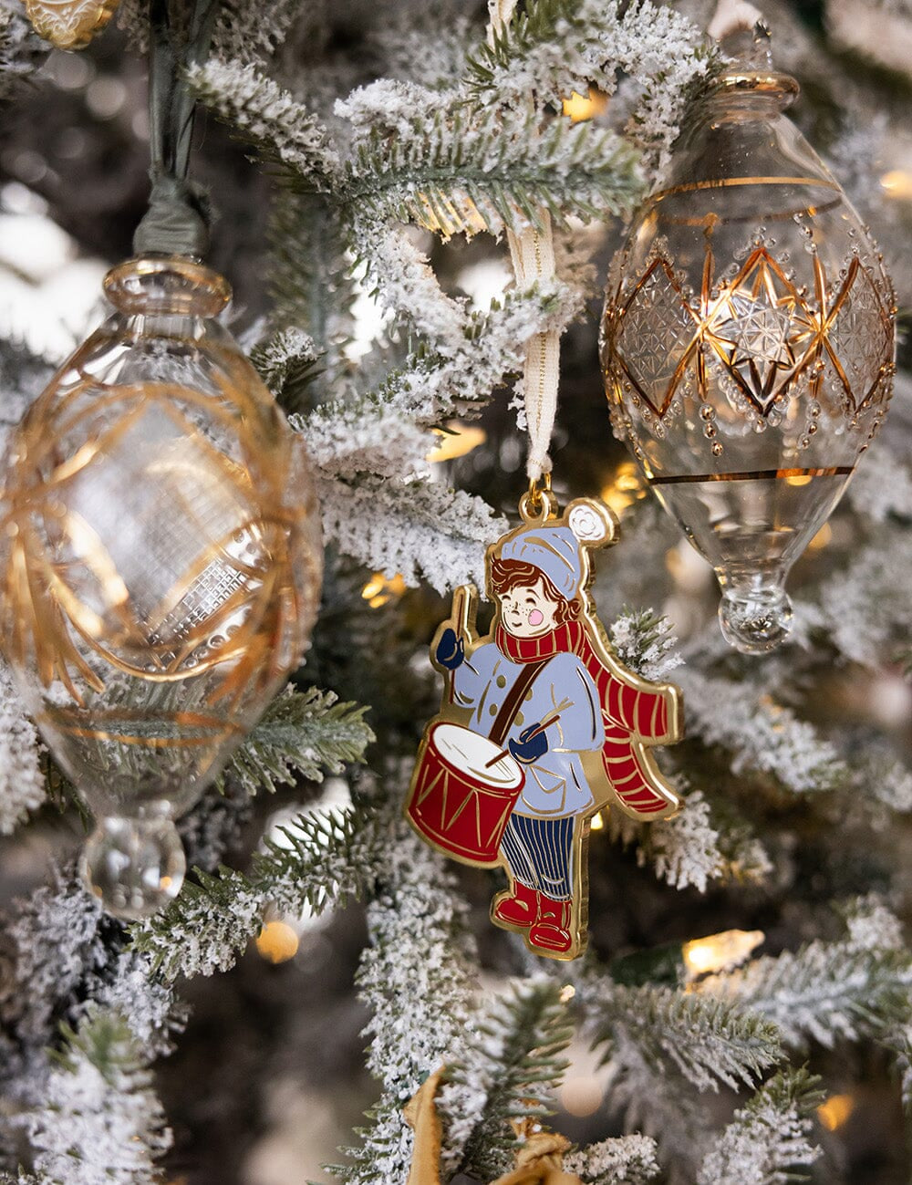 Drummer Boy Enamel Ornament - Pure Apotheca