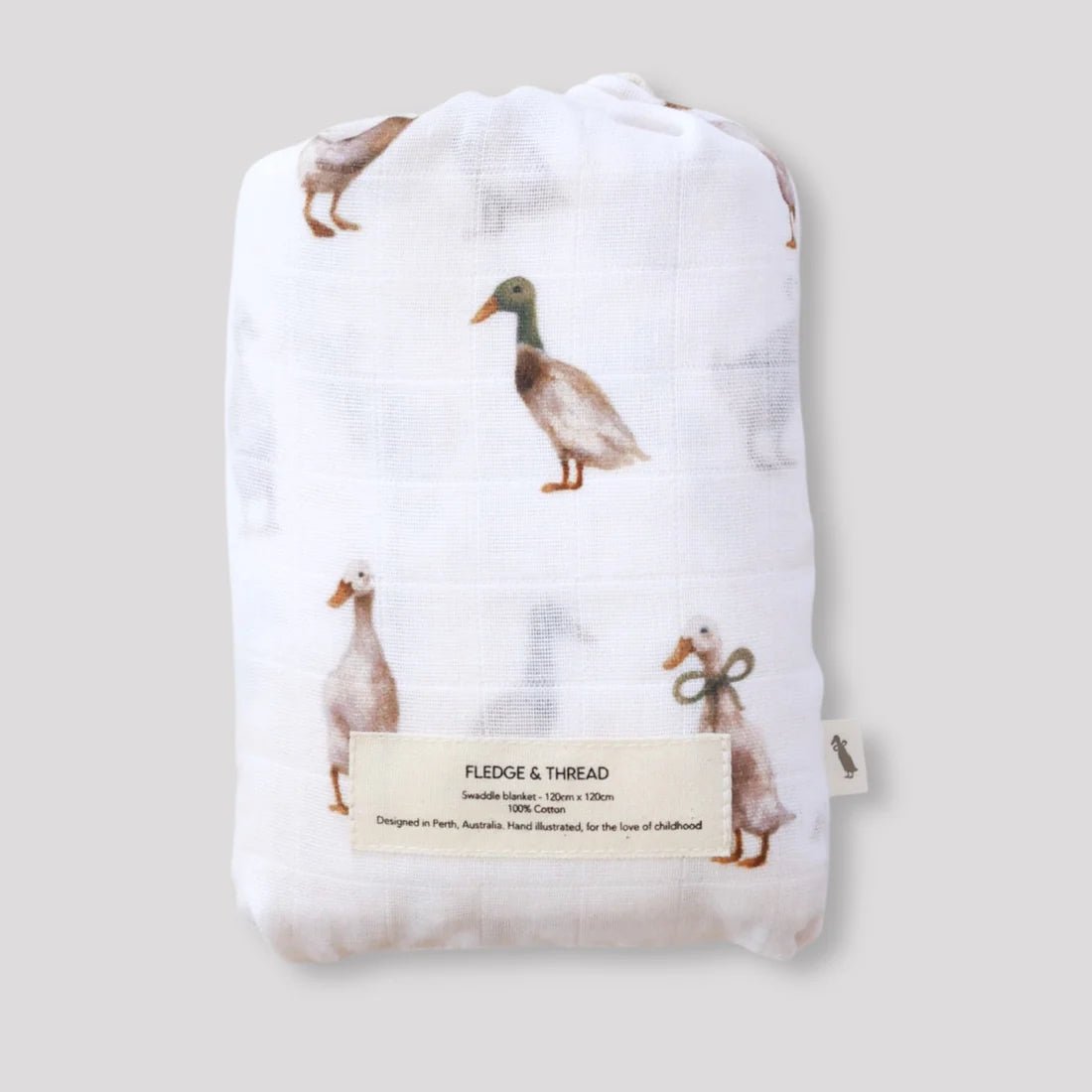 Duck Muslin Swaddle - Pure Apotheca