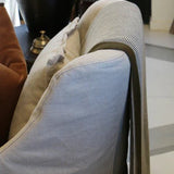 Dunedin Olive & Ivory Throw Boucle Weave - Pure Apotheca