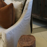 Dunedin Olive & Ivory Throw Boucle Weave - Pure Apotheca