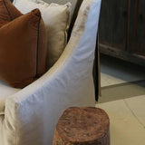 Dunedin Olive & Ivory Throw Boucle Weave - Pure Apotheca