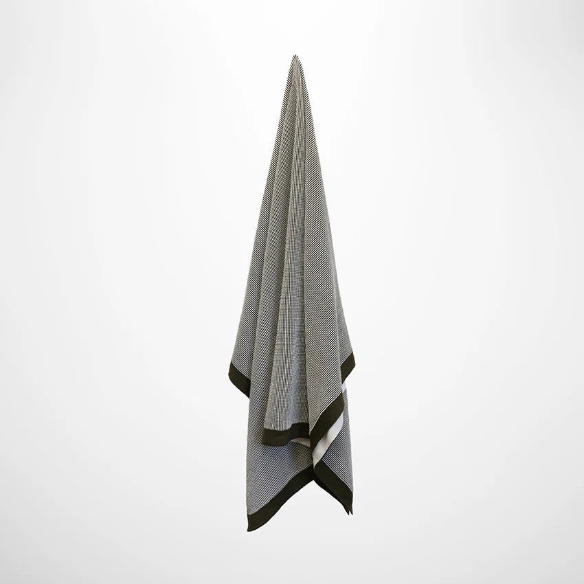 Dunedin Olive & Ivory Throw Boucle Weave - Pure Apotheca