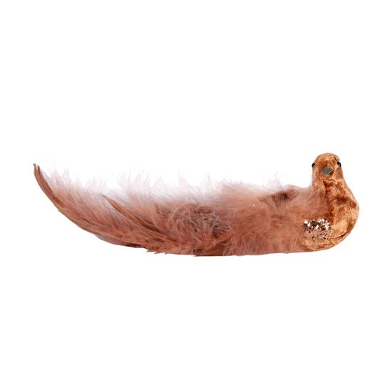 DUSTY PEACH VELOUR CLIP BIRD - Pure Apotheca