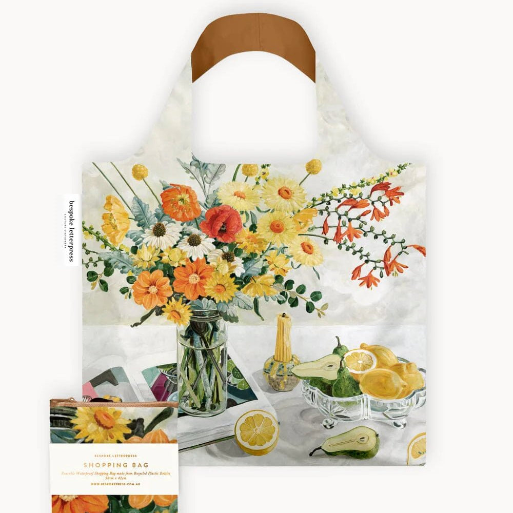 Early February Bouquet Reusable Large Shopping Bag - Pure Apotheca