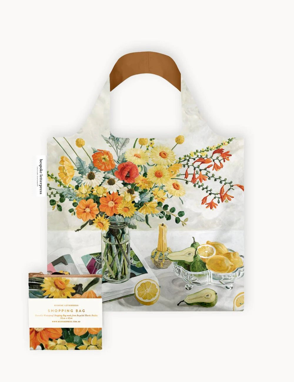 Early February Bouquet Reusable Large Shopping Bag - Pure Apotheca