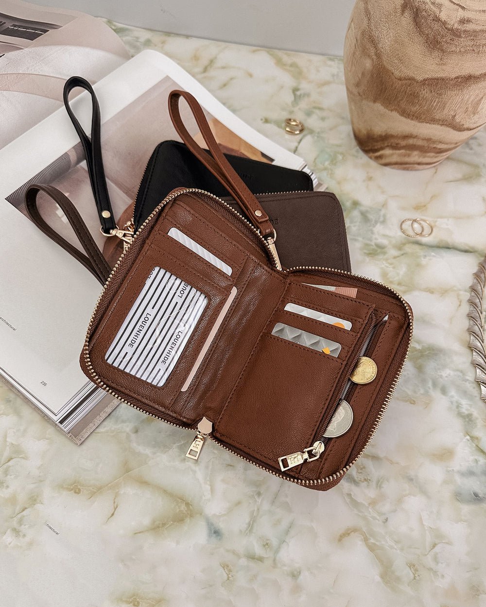 Eden Wallet Saddle Cognac - Pure Apotheca