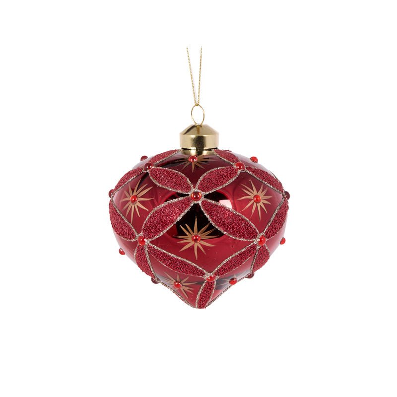ELABORATE BURGUNDY TWINKLE ONION BAUBLE - Pure Apotheca