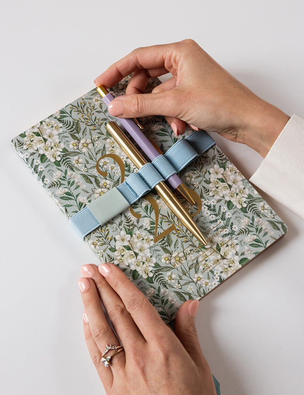 Elastic Book Strap Dusk Blue - Pure Apotheca