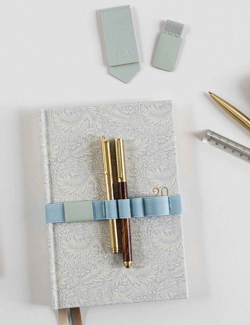 Elastic Book Strap Dusk Blue - Pure Apotheca