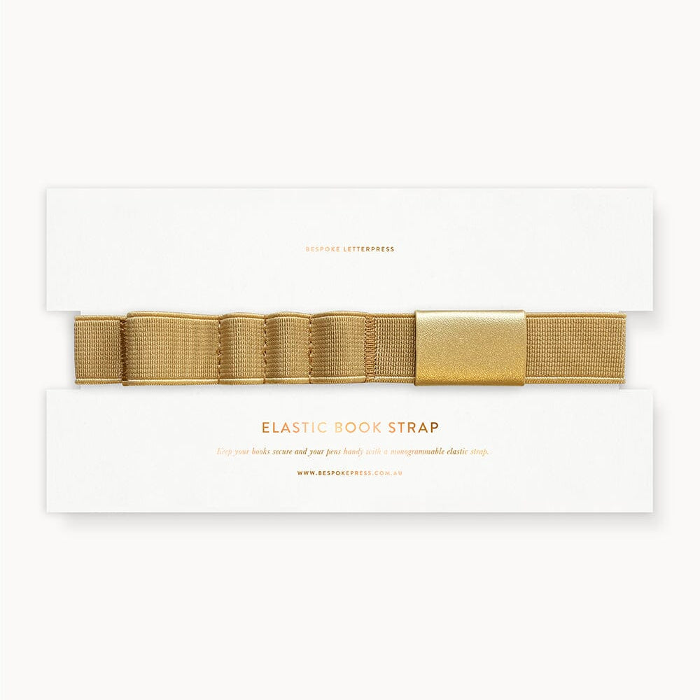 Elastic Book Strap Gold - Pure Apotheca