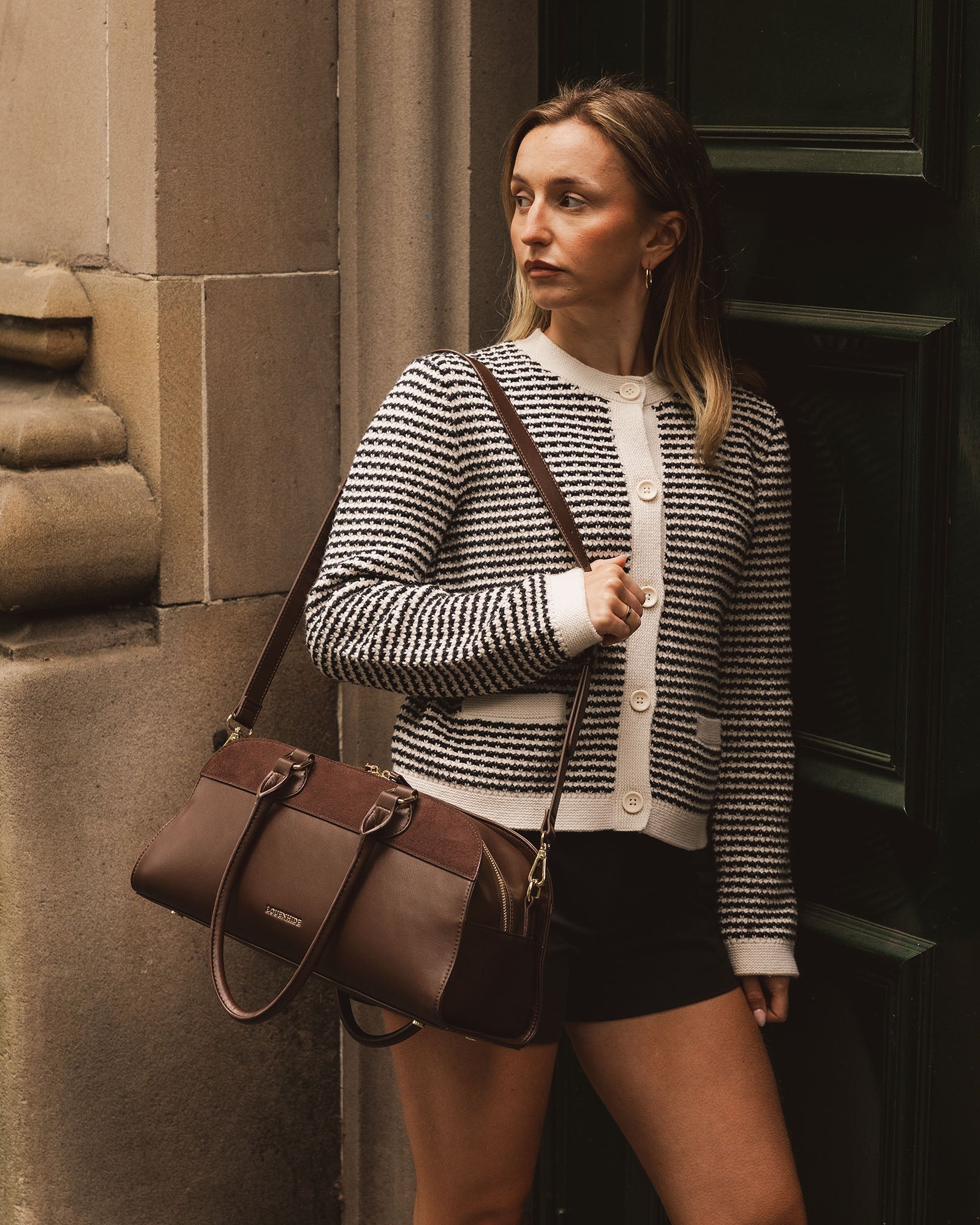 Eleanor Shoulder Bag Chocolate - Pure Apotheca