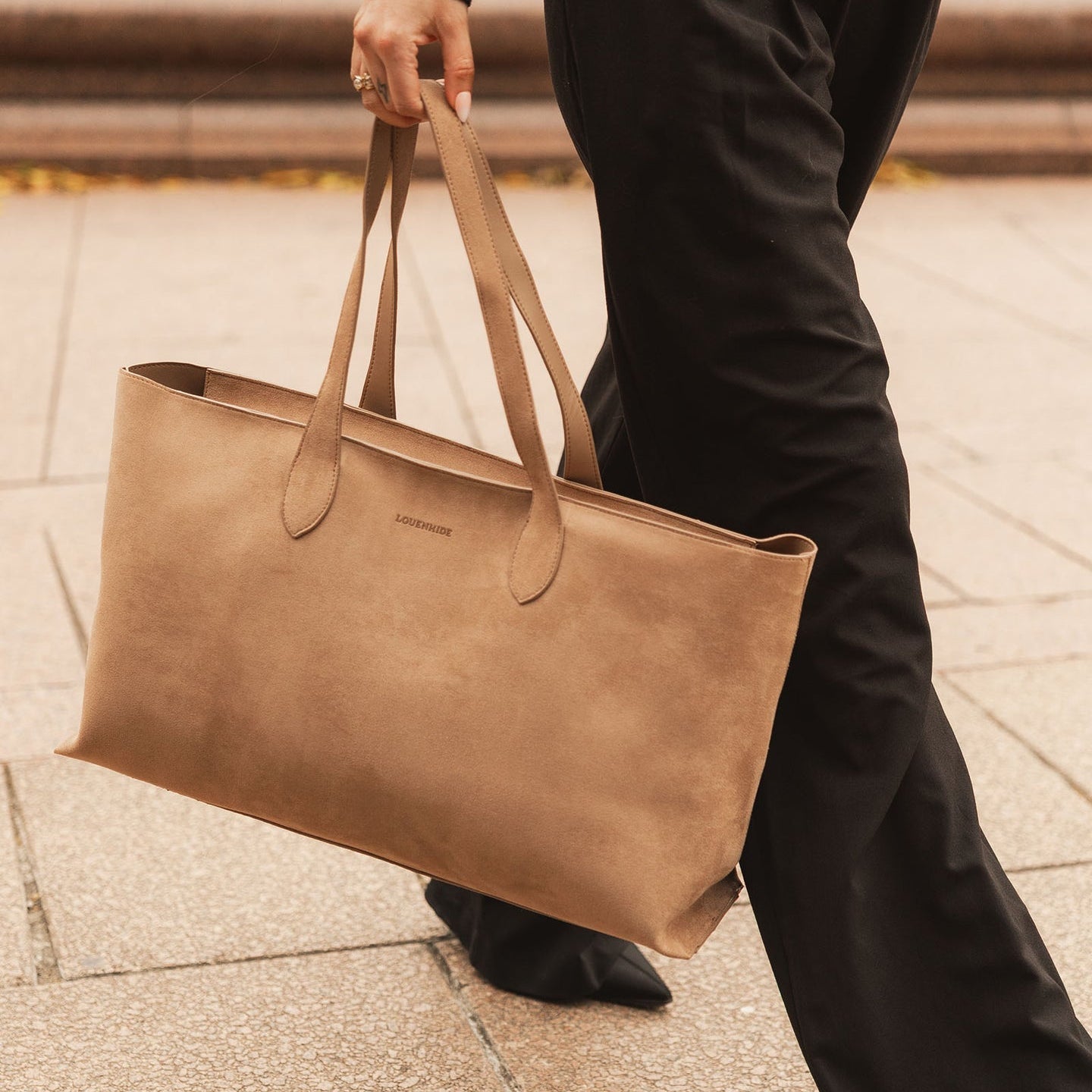 Elke Suedette Tote Bag Suedette Honey - Pure Apotheca