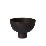 Elliot Black Pedestal Bowl - Pure Apotheca