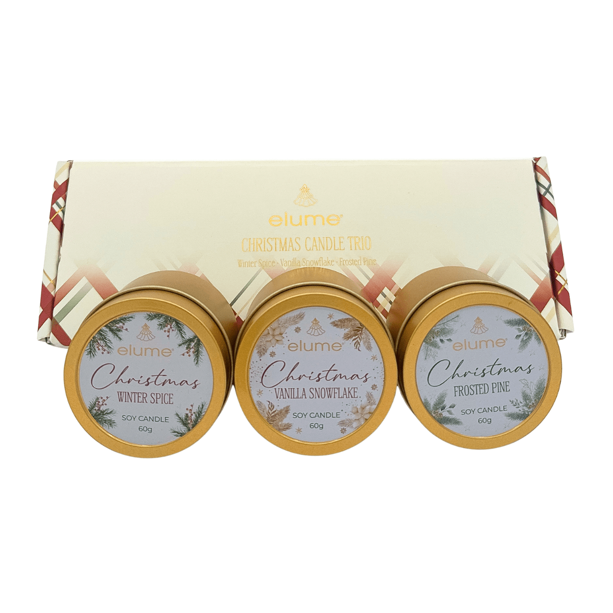 Elume Christmas Candle Trio Gift Box - Pure Apotheca