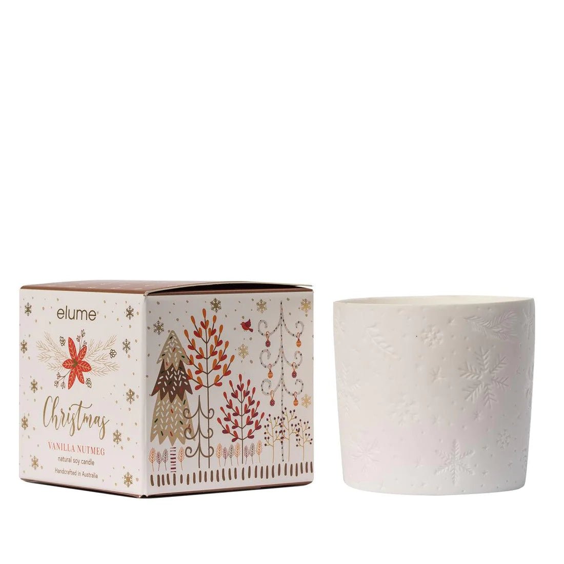 Elume Christmas Elegant Vanilla Nutmeg Candle - Pure Apotheca