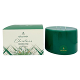 Elume Christmas Frosted Pine Pillar Candle 6x4”