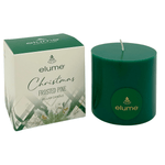 Elume Christmas Frosted Pine Pillar Candle 3x3” - Pure Apotheca