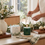Elume Christmas Frosted Pine Pillar Candle 3x3” - Pure Apotheca