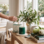 Elume Christmas Frosted Pine Pillar Candle 4x4” - Pure Apotheca