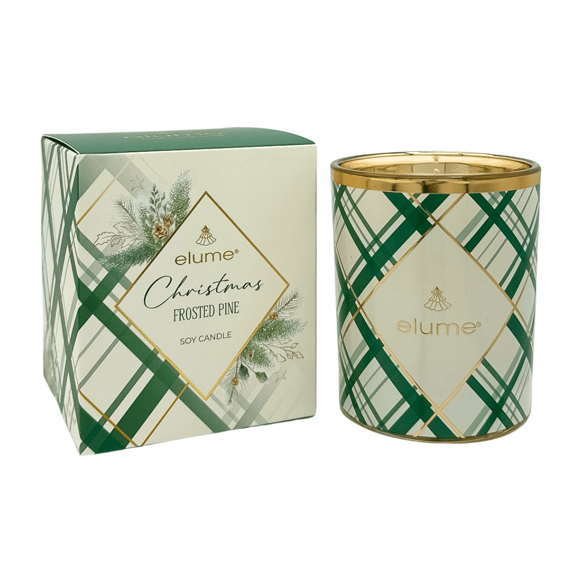 Elume Christmas Frosted Pine Soy Candle 200g - Pure Apotheca