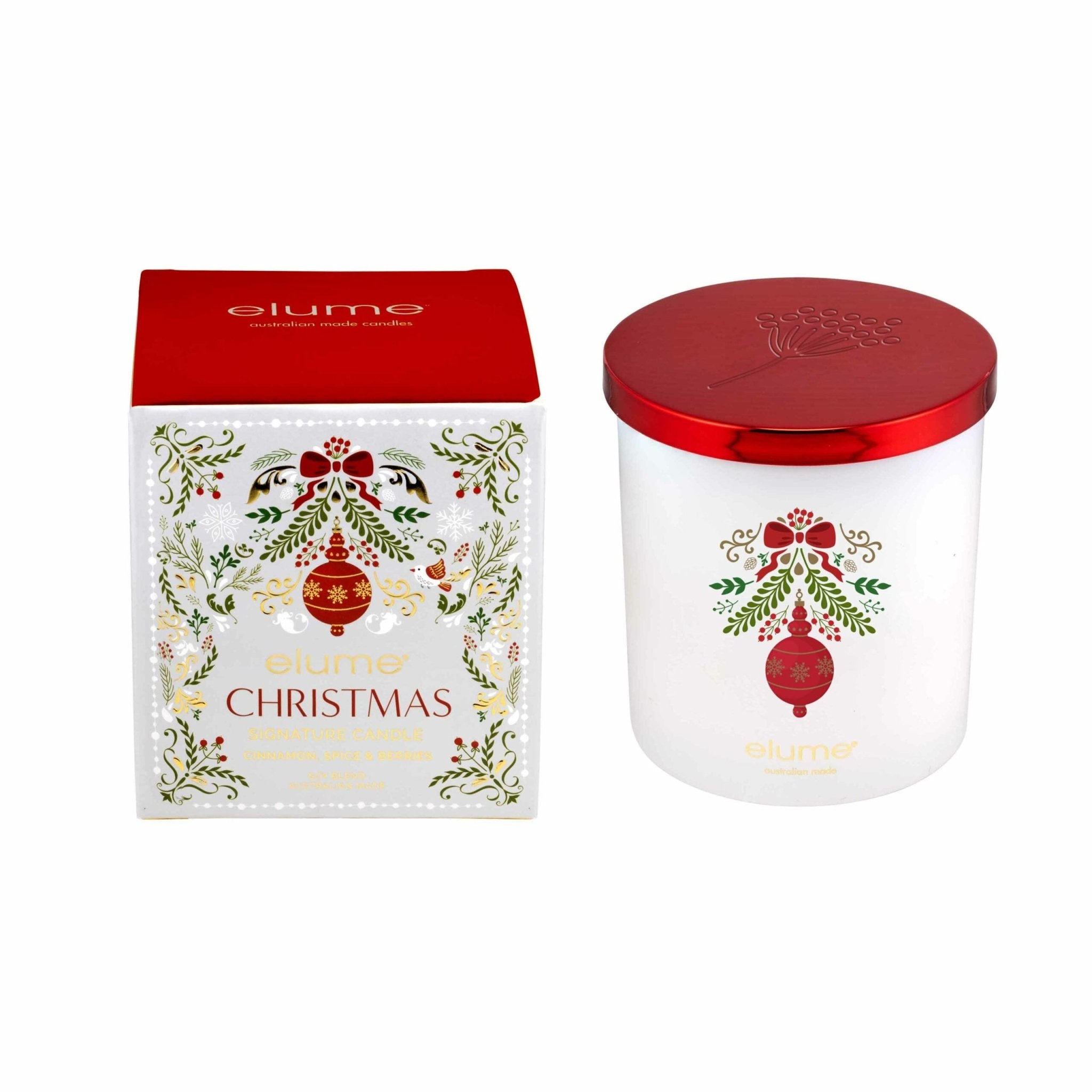 Elume Christmas Signature Candle - Cinnamon, Spice & Berries - Pure Apotheca