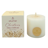 Elume Christmas Vanilla Snowflake Pillar Candle 3x3” - Pure Apotheca