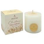 Elume Christmas Vanilla Snowflake Pillar Candle 3x3” - Pure Apotheca