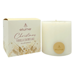 Elume Christmas Vanilla Snowflake Pillar Candle 4x4” - Pure Apotheca