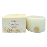 Elume Christmas Vanilla Snowflake Pillar Candle 6x4”