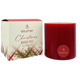 Elume Christmas Winter Spice Pillar Candle 4x4” - Pure Apotheca