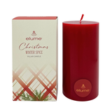 Elume Christmas Winter Spice Pillar Candle 3x6”