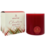 Elume Christmas Winter Spice Pillar Candle 4x4”