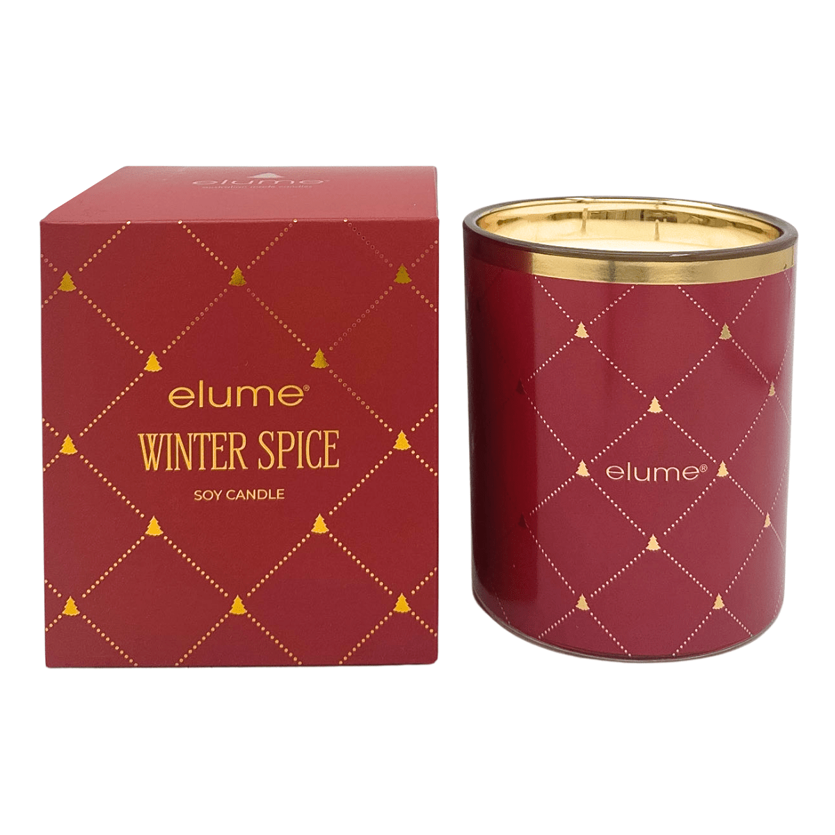 Elume Christmas Winter Spice Soy Candle 400g - Pure Apotheca