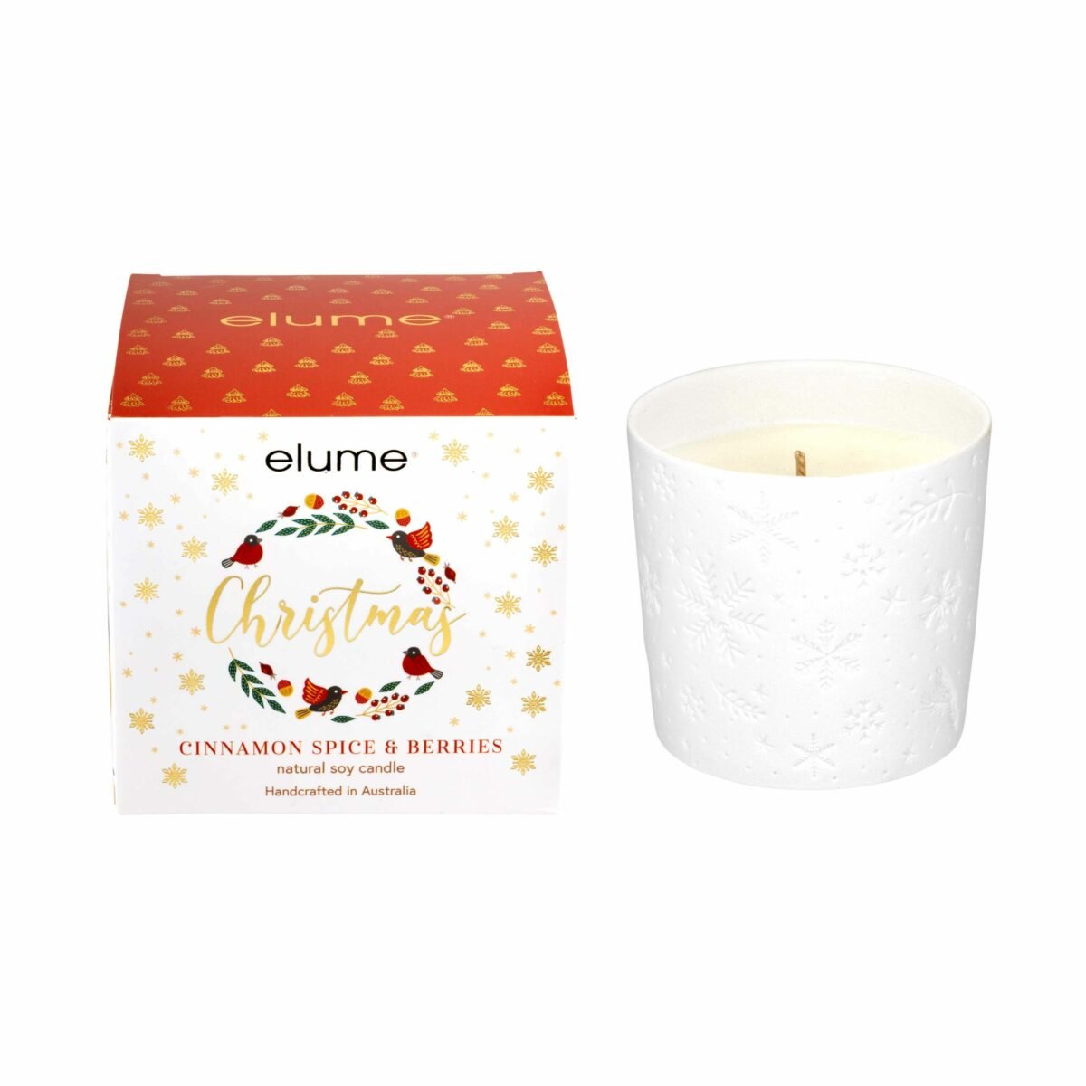 Elume Elegant Christmas Cinnamon Spice & Berries Candle - Pure Apotheca