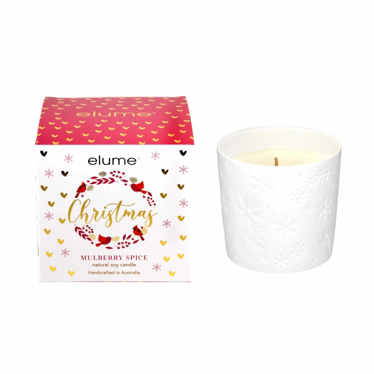 Elume Elegant Christmas Mulberry Spice Candle - Pure Apotheca