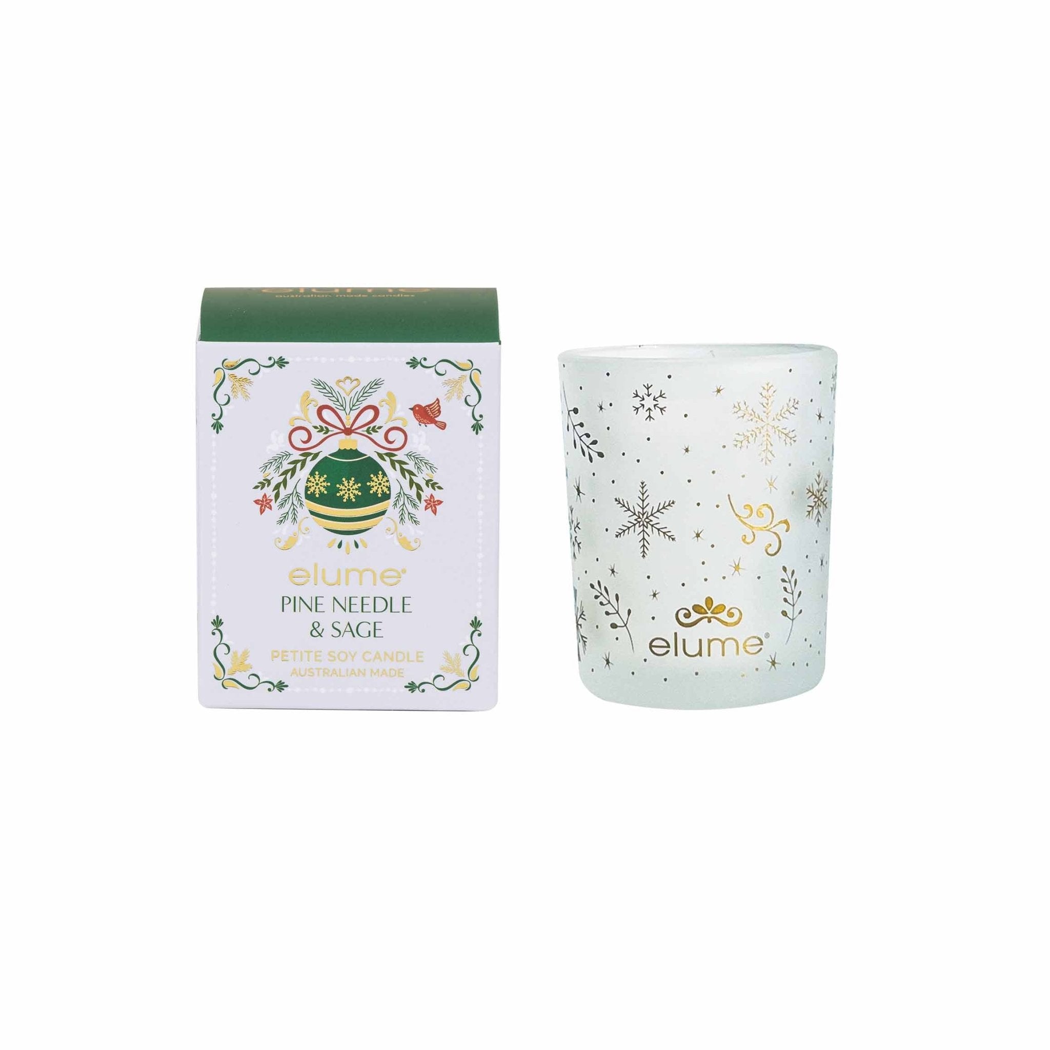 Elume Petite Christmas Pine Needle & Sage Candle - Pure Apotheca