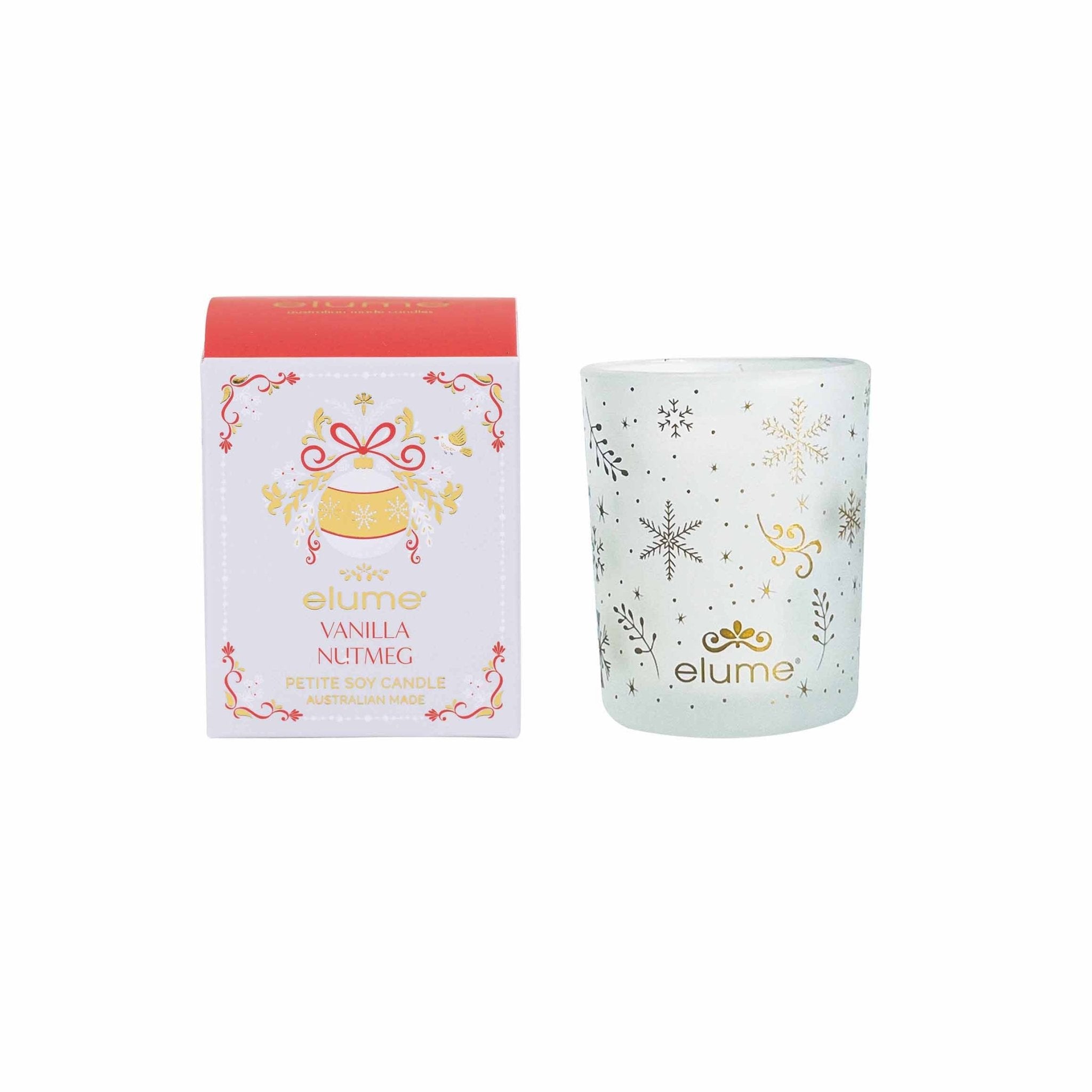 Elume Petite Christmas Vanilla Nutmeg Candle - Pure Apotheca