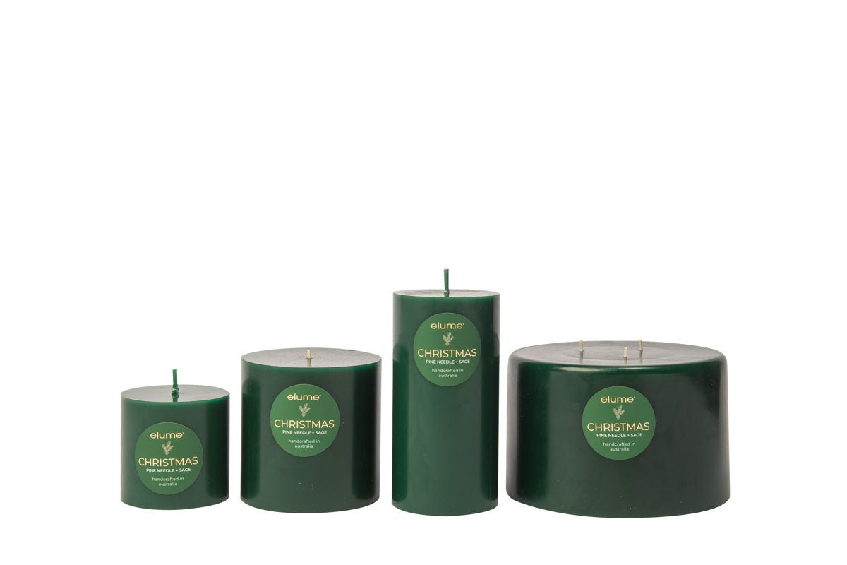 Elume Pillar Candle Pine Needle & Sage 3x3” - Pure Apotheca