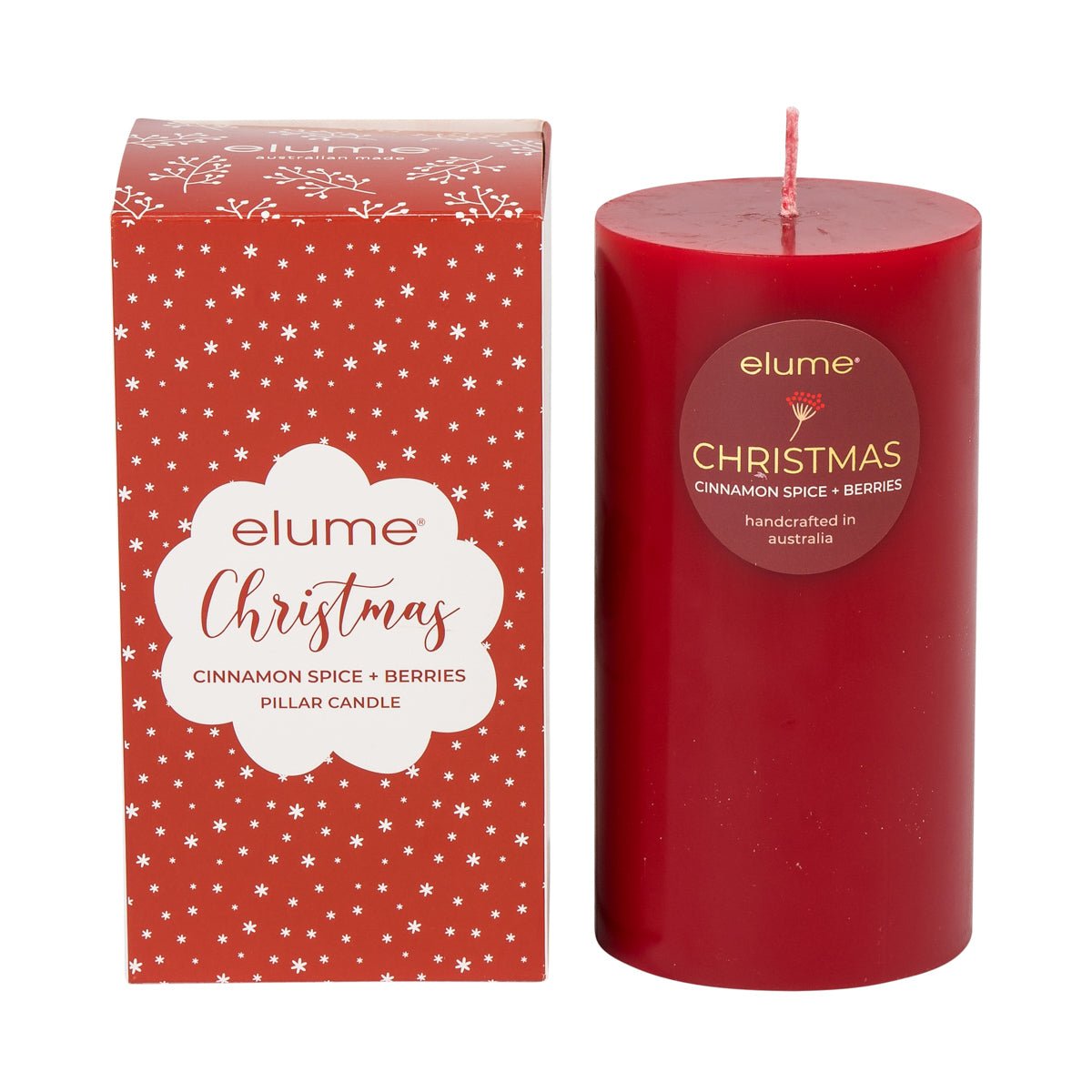 Elume Pillar Cinnamon Spice & Berries 3x6” - Pure Apotheca