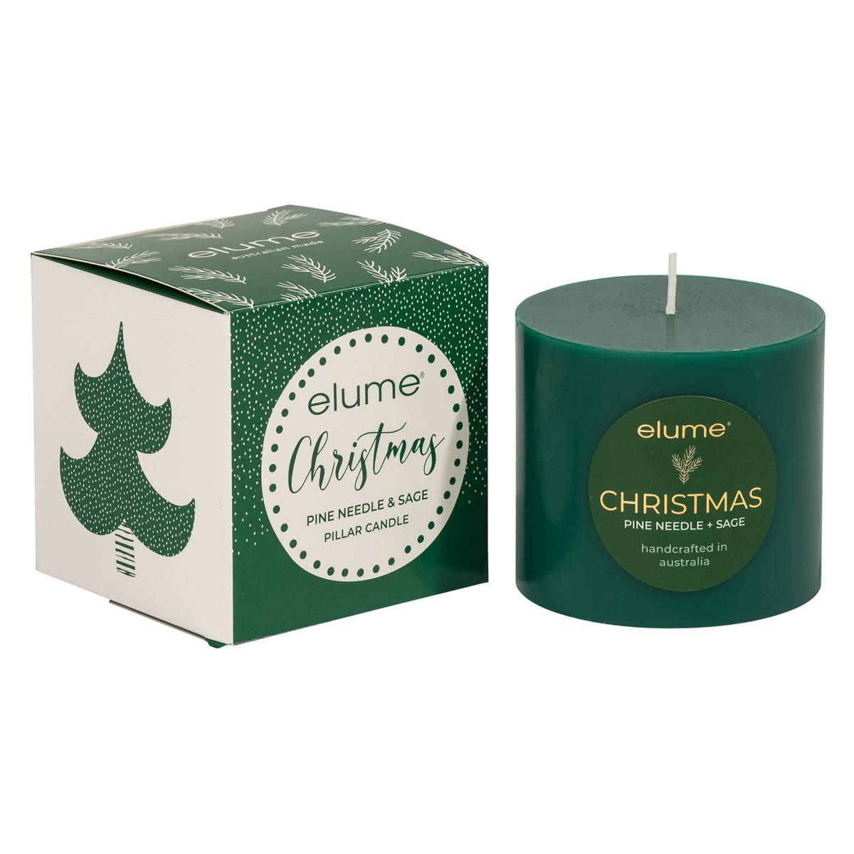 Elume Pillar Pine Needle & Sage 3x3” - Pure Apotheca