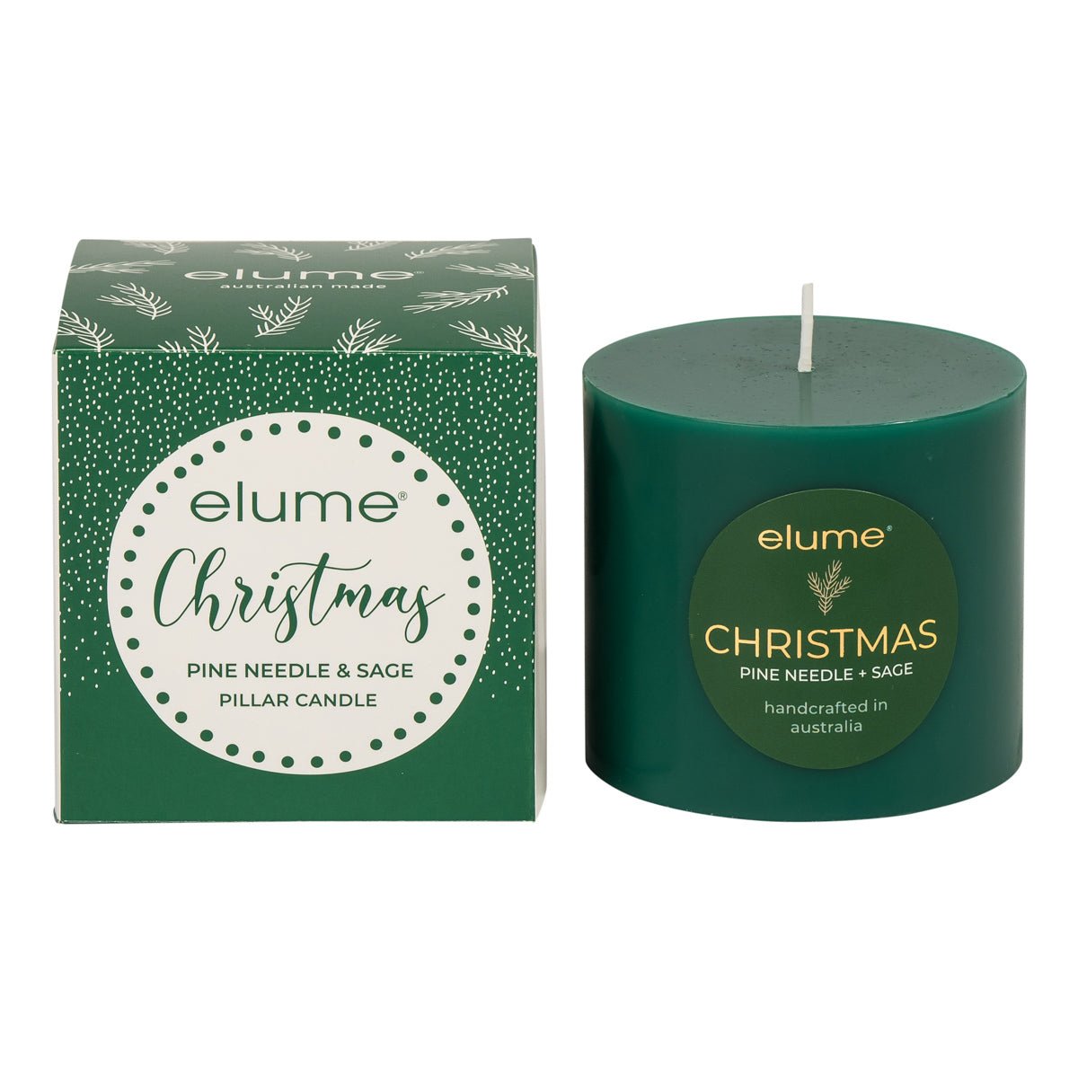 Elume Pillar Pine Needle & Sage 3x3” - Pure Apotheca