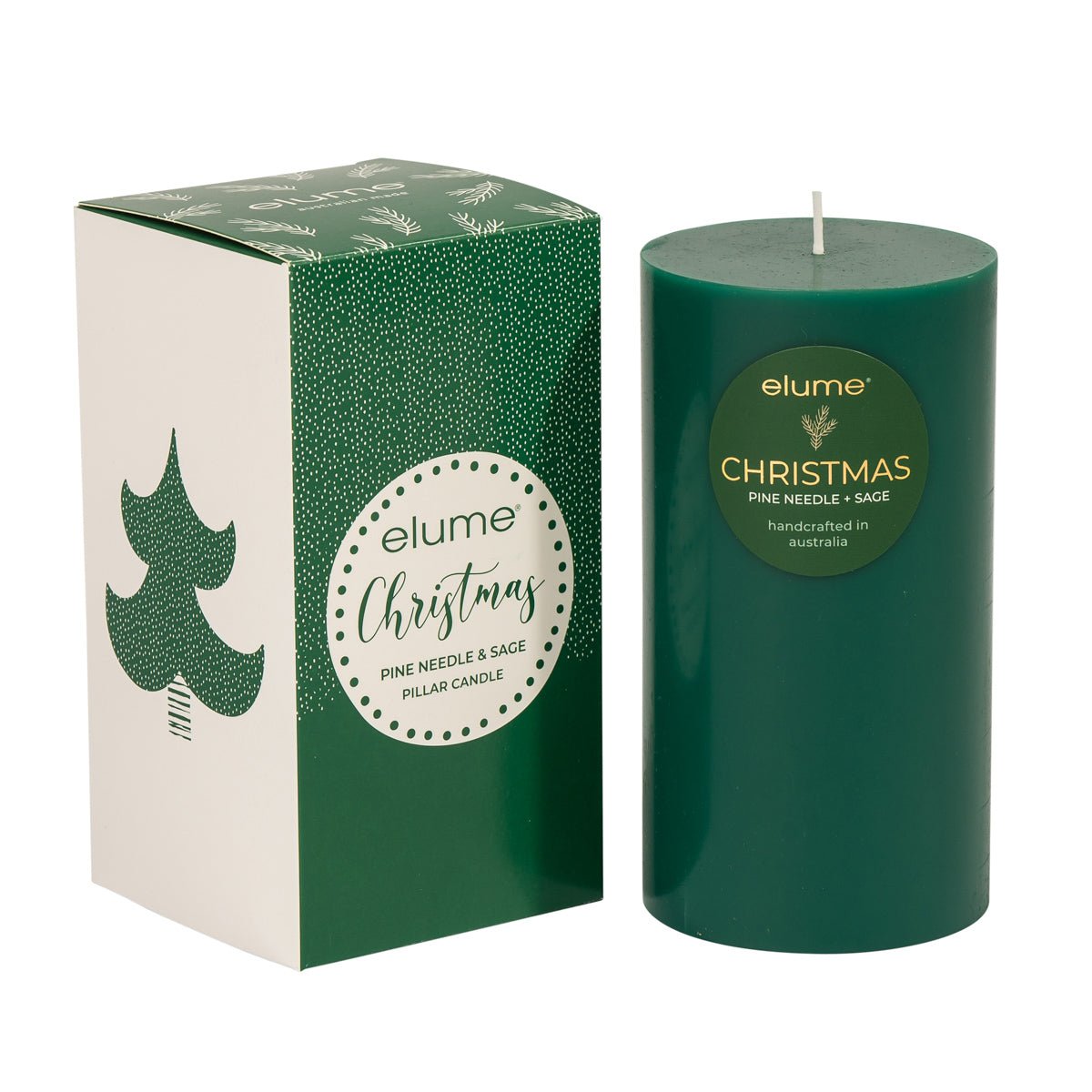 Elume Pillar Pine Needle & Sage 3x6” - Pure Apotheca