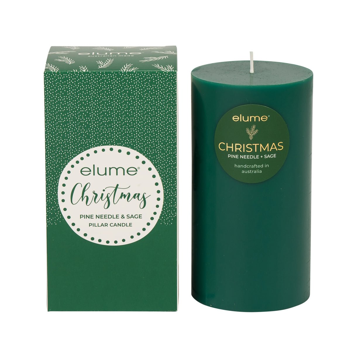 Elume Pillar Pine Needle & Sage 3x6” - Pure Apotheca