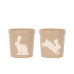 EMBOSSED NATURAL LAPIN PLANTERS - 2 ASST - Pure Apotheca