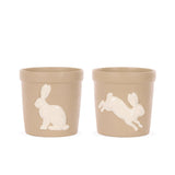 EMBOSSED NATURAL LAPIN PLANTERS - 2 ASST - Pure Apotheca