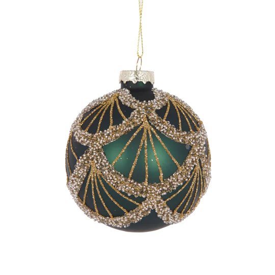 EMERALD DECO GARNISHED BAUBLE - Pure Apotheca